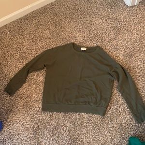 Army green sweatshirt